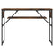 vidaXL Console Table with Shelf Smoked Oak 105x30x75cm Engineered Wood