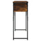 vidaXL Console Table with Shelf Smoked Oak 105x30x75cm Engineered Wood
