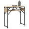 vidaXL Console Table with Shelf Sonoma Oak 75x30x75cm Engineered Wood