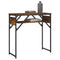 vidaXL Console Table with Shelf Smoked Oak 75x30x75cm Engineered Wood