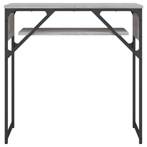vidaXL Console Table with Shelf Grey Sonoma 75x30x75cm Engineered Wood