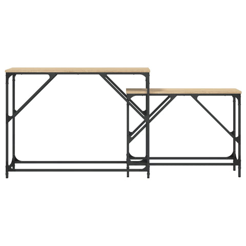 vidaXL Nesting Console Tables 2 pcs Sonoma Oak Engineered Wood