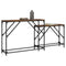vidaXL Nesting Console Tables 2 pcs Smoked Oak Engineered Wood