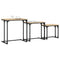 vidaXL Nesting Coffee Tables 3 pcs Sonoma Oak Engineered Wood