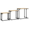 vidaXL Nesting Coffee Tables 3 pcs Sonoma Oak Engineered Wood