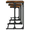 vidaXL Nesting Coffee Tables 3 pcs Smoked Oak Engineered Wood