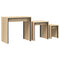 vidaXL Nesting Coffee Tables 3 pcs Sonoma Oak Engineered Wood