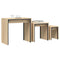 vidaXL Nesting Coffee Tables 3 pcs Sonoma Oak Engineered Wood
