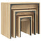 vidaXL Nesting Coffee Tables 3 pcs Sonoma Oak Engineered Wood