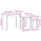 vidaXL Nesting Coffee Tables 3 pcs Sonoma Oak Engineered Wood