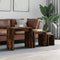 vidaXL Nesting Coffee Tables 3 pcs Smoked Oak Engineered Wood