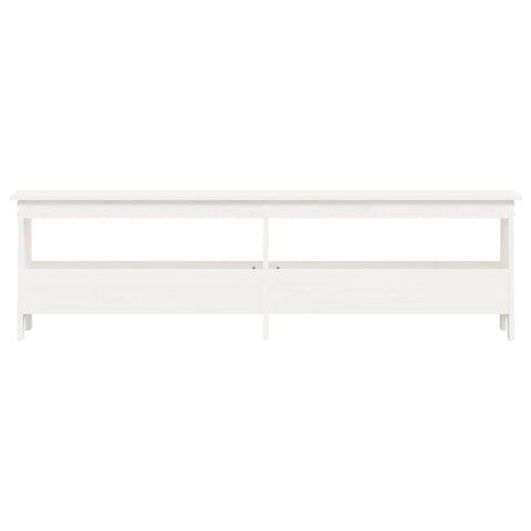 vidaXL Hall Bench White 160x28x45 cm Solid Wood Pine