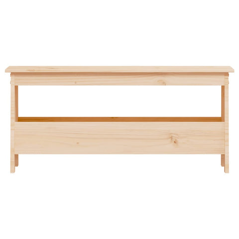 vidaXL Hall Bench 100x28x45 cm Solid Wood Pine