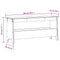 vidaXL Hall Bench Wax Brown 100x28x45 cm Solid Wood Pine