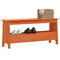 vidaXL Hall Bench Wax Brown 100x28x45 cm Solid Wood Pine