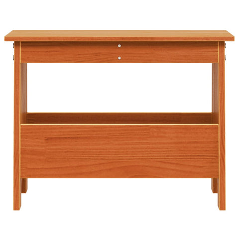 vidaXL Hall Bench Wax Brown 60x28x45 cm Solid Wood Pine