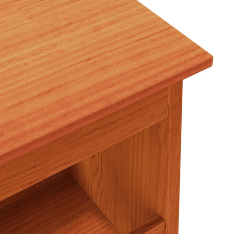 vidaXL Hall Bench Wax Brown 60x28x45 cm Solid Wood Pine