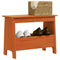 vidaXL Hall Bench Wax Brown 60x28x45 cm Solid Wood Pine
