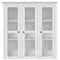 vidaXL Highborad "BODO" White 115.5x43x200.5 cm Solid Wood Pine