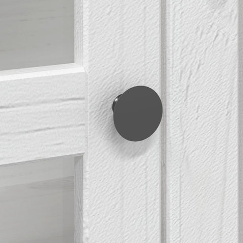 vidaXL Highborad "BODO" White 115.5x43x200.5 cm Solid Wood Pine