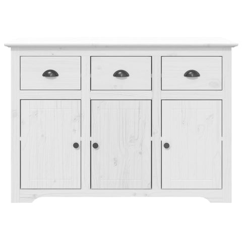 vidaXL Highborad "BODO" White 115.5x43x200.5 cm Solid Wood Pine