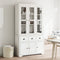 vidaXL Highborad "BODO" White 115.5x43x200.5 cm Solid Wood Pine