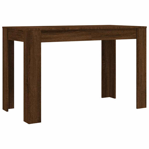vidaXL Dining Table Brown Oak 120x60x76 cm Engineered Wood