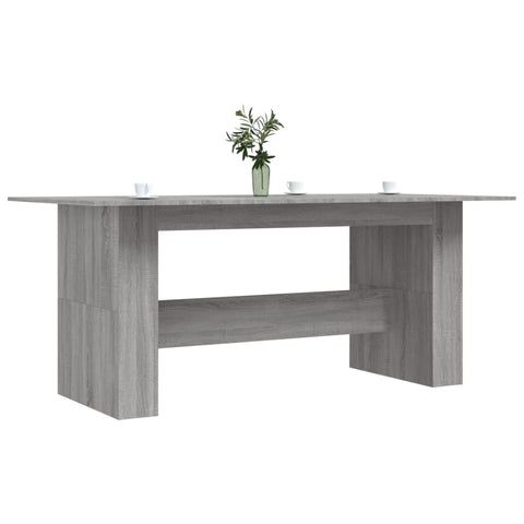 vidaXL Dining Table Grey Sonoma 180x90x76 cm Engineered Wood