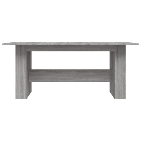 vidaXL Dining Table Grey Sonoma 180x90x76 cm Engineered Wood
