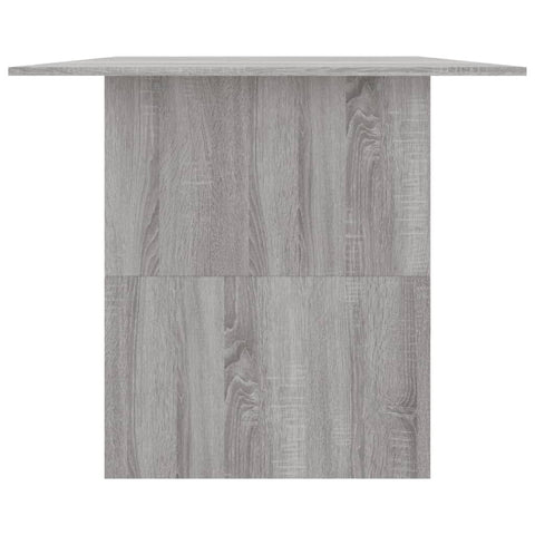 vidaXL Dining Table Grey Sonoma 180x90x76 cm Engineered Wood