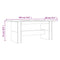 vidaXL Dining Table Grey Sonoma 180x90x76 cm Engineered Wood