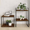 vidaXL Wall Shelves 4 pcs Smoked Oak 40x40x1.5 cm Engineered Wood