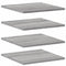 vidaXL Wall Shelves 4 pcs Grey Sonoma 40x40x1.5 cm Engineered Wood