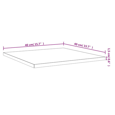 vidaXL Wall Shelves 4 pcs Grey Sonoma 40x40x1.5 cm Engineered Wood