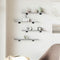 vidaXL Wall Shelves 4 pcs Grey Sonoma 60x10x1.5 cm Engineered Wood