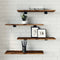 vidaXL Wall Shelves 4 pcs Smoked Oak 60x20x1.5 cm Engineered Wood