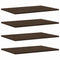 vidaXL Wall Shelves 4 pcs Brown Oak 60x40x1.5 cm Engineered Wood