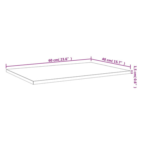 vidaXL Wall Shelves 4 pcs Brown Oak 60x40x1.5 cm Engineered Wood