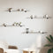 vidaXL Wall Shelves 4 pcs Grey Sonoma 100x10x1.5 cm Engineered Wood
