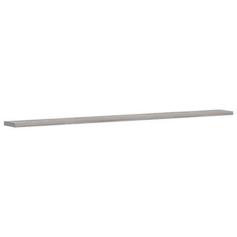 vidaXL Wall Shelves 4 pcs Grey Sonoma 100x10x1.5 cm Engineered Wood