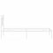vidaXL Metal Bed Frame without Mattress with Headboard White 75x190cm