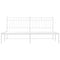 vidaXL Metal Bed Frame without Mattress with Headboard White 183x213cm