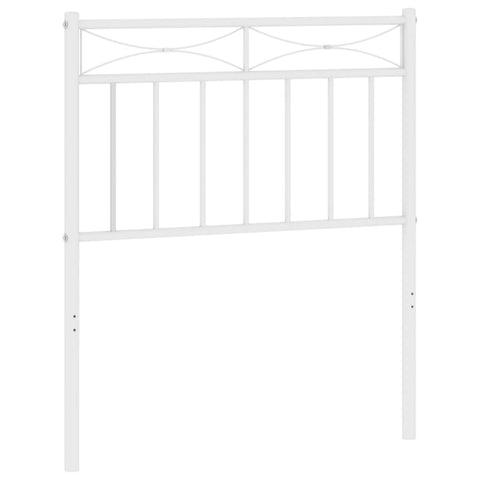 vidaXL Metal Headboard White 75 cm