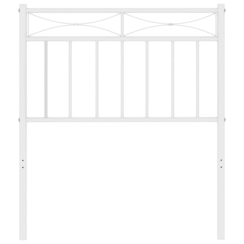 vidaXL Metal Headboard White 75 cm
