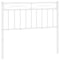 vidaXL Metal Headboard White 107 cm