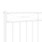 vidaXL Metal Headboard White 107 cm