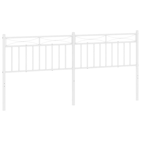 vidaXL Metal Headboard White 193 cm