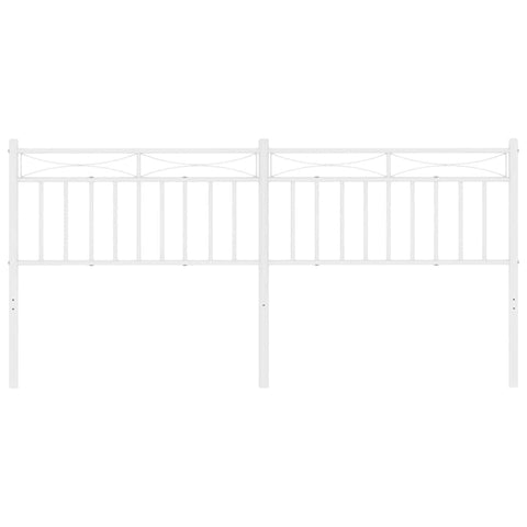 vidaXL Metal Headboard White 193 cm