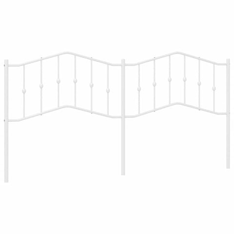 vidaXL Metal Headboard White 193 cm