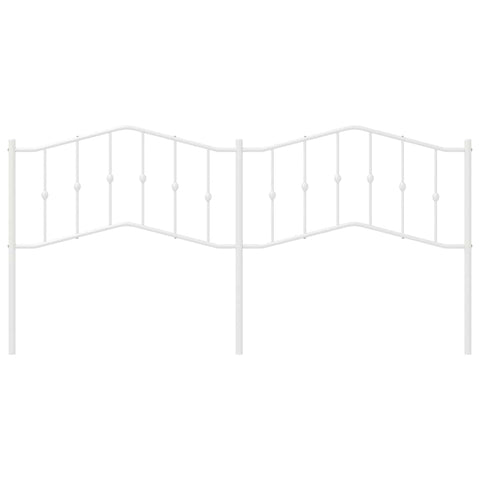 vidaXL Metal Headboard White 193 cm